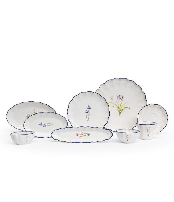 Maxx Doria Flower Blue 6 Kişilik 29 Parça Kahvaltı Takımı