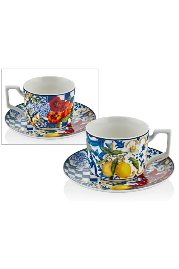 Joy Carmen Italy Garden 6'Lı Çay Fincanı Seti 15x6,5CM