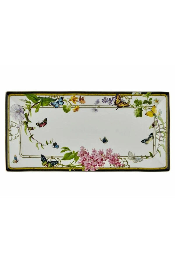 Joy Carmen Muse Garden 2'Li Büyük Dikdörtgen Tabak 30x15Cm