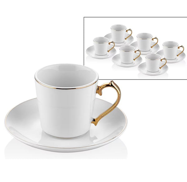 Limoges Gold 6lı Yaldızlı Kahve Fincanı Takımı