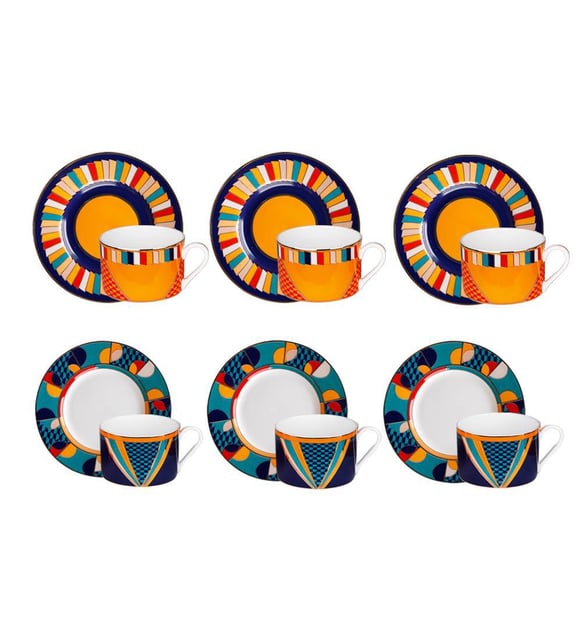 Lucky Art LYHD530 Leslie Bone China 6’lı Çay Fincanı Seti