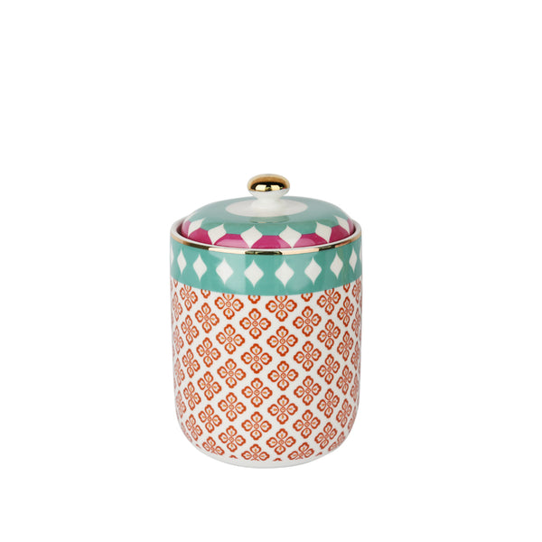 Lucky Art Lyhd588 Eliana Bone China Porselen Karışık Desenli Kavanoz 16 cm