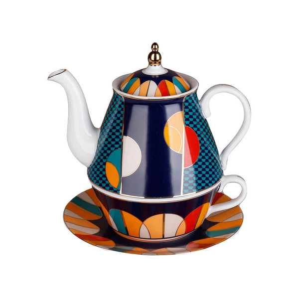 Lucky Art Lyhd531 Leslie Bone China Porselen Tek Kişilik Demlik&Fincan Seti