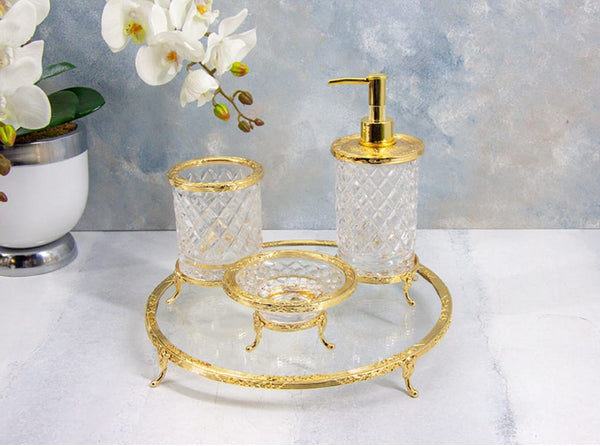 Mondecor Gold Cam Banyo Seti Kulpsuz