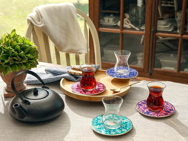 Porland Glamorous 8 Parça 4 Kişilik Çay Takımı