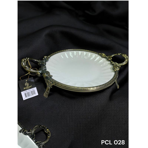 Roy King PCL 028 Elegance Yuvarlak Sunum Tabak Antique 36cm