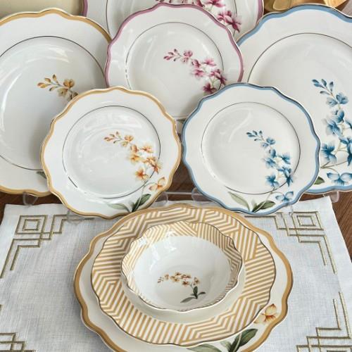 Colorful Garden 24 Parça 6 Kişilik Porselen Yemek Takımı