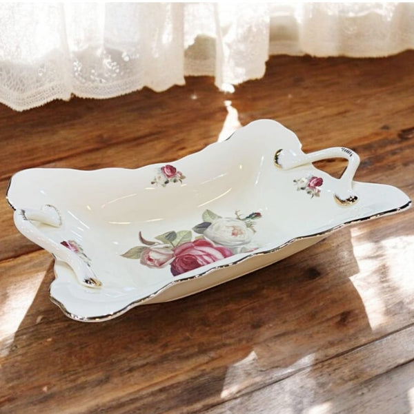 Royking GNJ003 Rose Kulplu Sunum Tabak – 35 cm