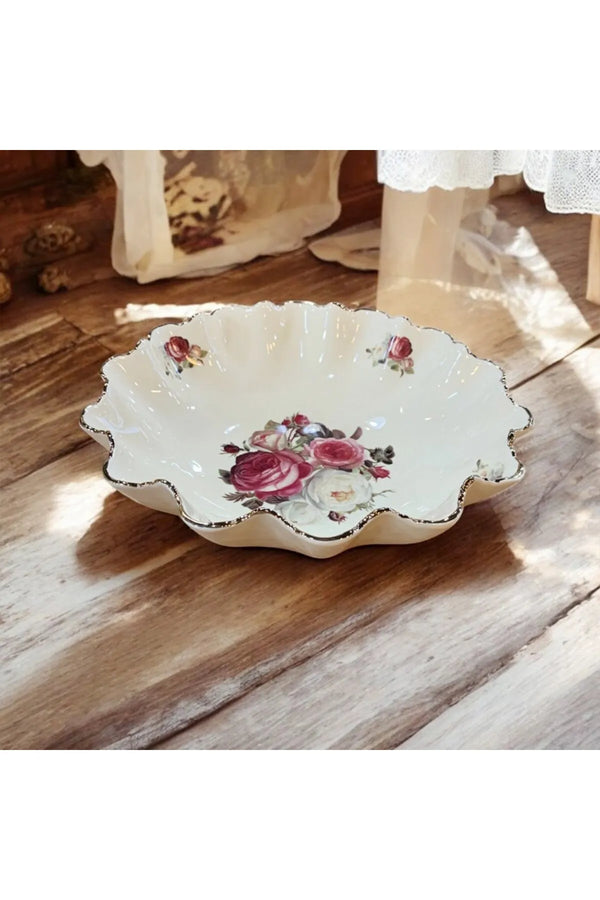 Royking Gnj014 Rose Yuvarlak Salata Kase 23 Cm