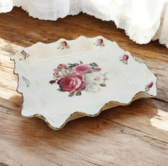 Royking Gnj017 Rose Kare Sunum Tabak  30Cm