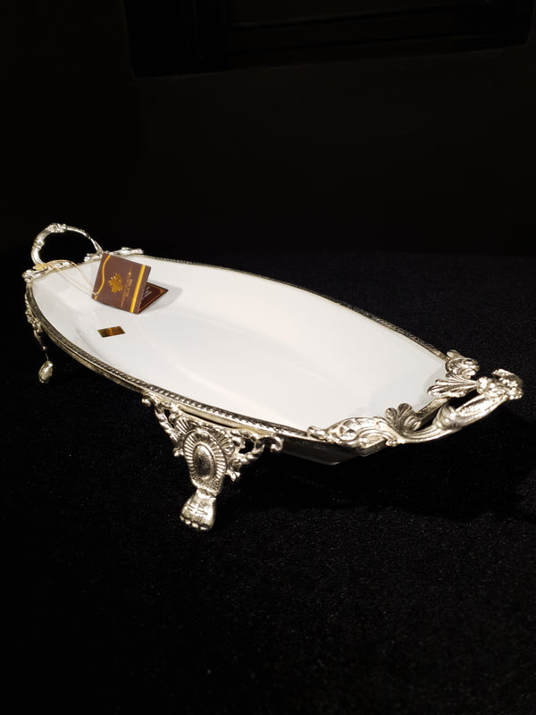 Royking Limoges Oval Sunum Tabak - 41x20x7,5Cm